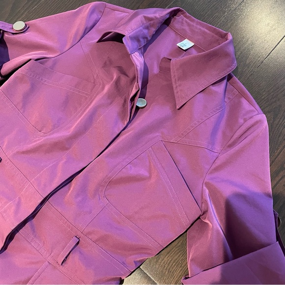 Utility Purple Button-Up Dress - Picture 2 of 5